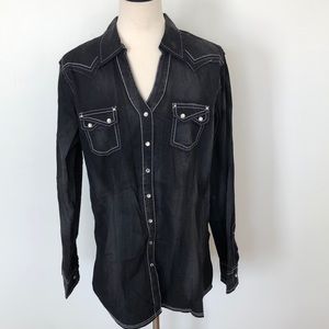 Lg Rock 47 Wrangler Long Sleeve Snap Down Shirt